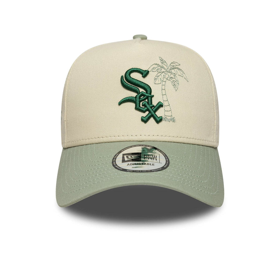 This is a Chicago White Sox MLB Summer Icon Light Beige 9FORTY A-Frame Adjustable Cap 2