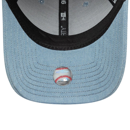 This is a LA Dodgers MLB Yarn Floral Light Blue 9FORTY Adjustable Cap 7