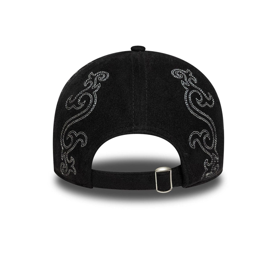 This is a  New Era Suede Black 9TWENTY Adjustable Cap 6