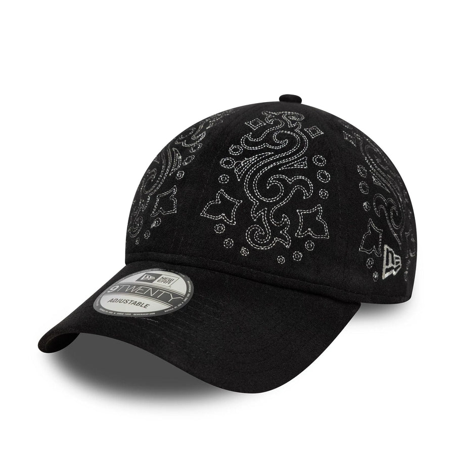 This is a  New Era Suede Black 9TWENTY Adjustable Cap 1