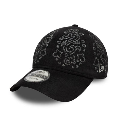 This is a  New Era Suede Black 9TWENTY Adjustable Cap 1