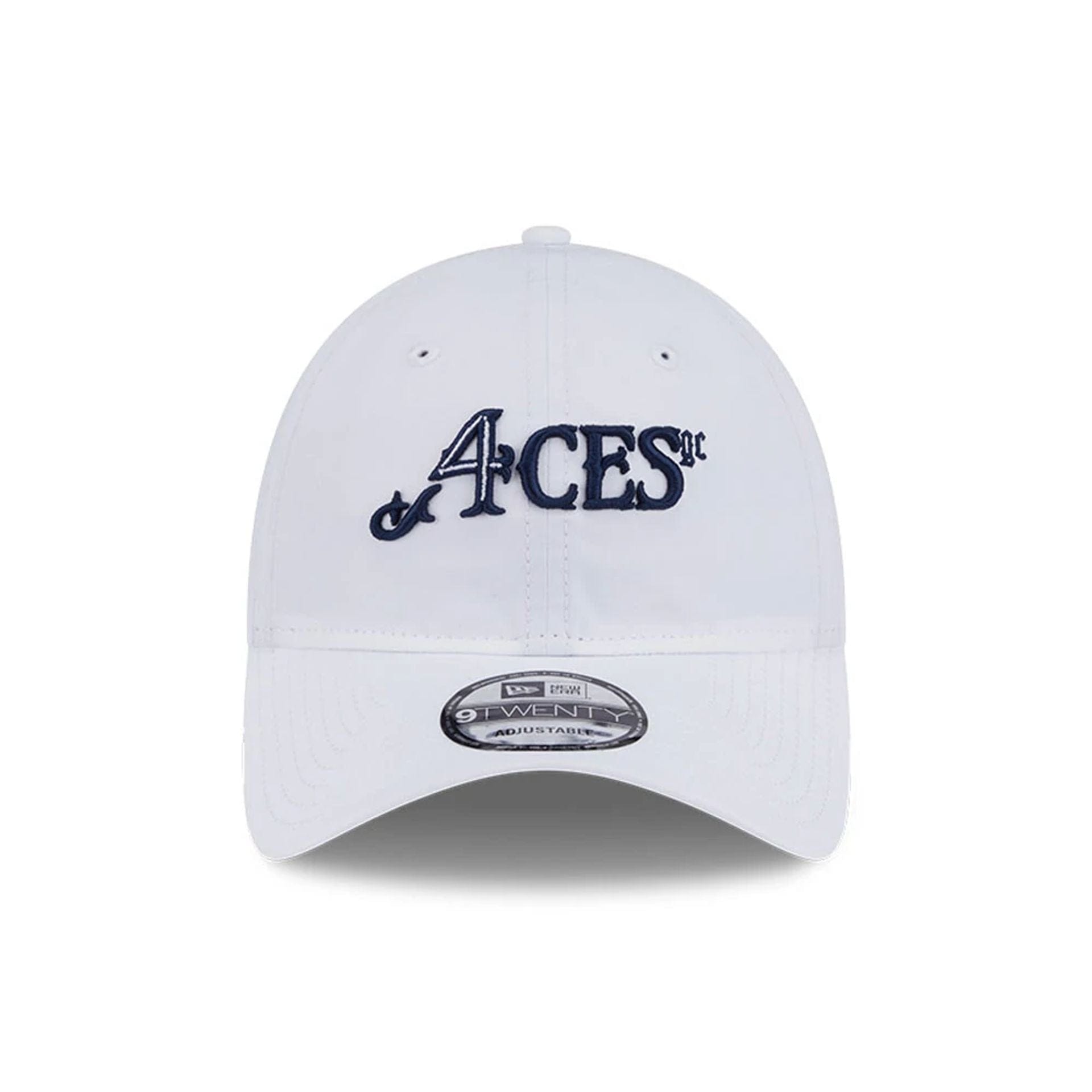 This is a 4Aces LIV Golf 2025 White 9TWENTY Adjustable Cap 2