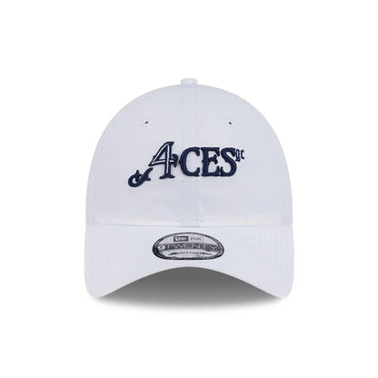 This is a 4Aces LIV Golf 2025 White 9TWENTY Adjustable Cap 2