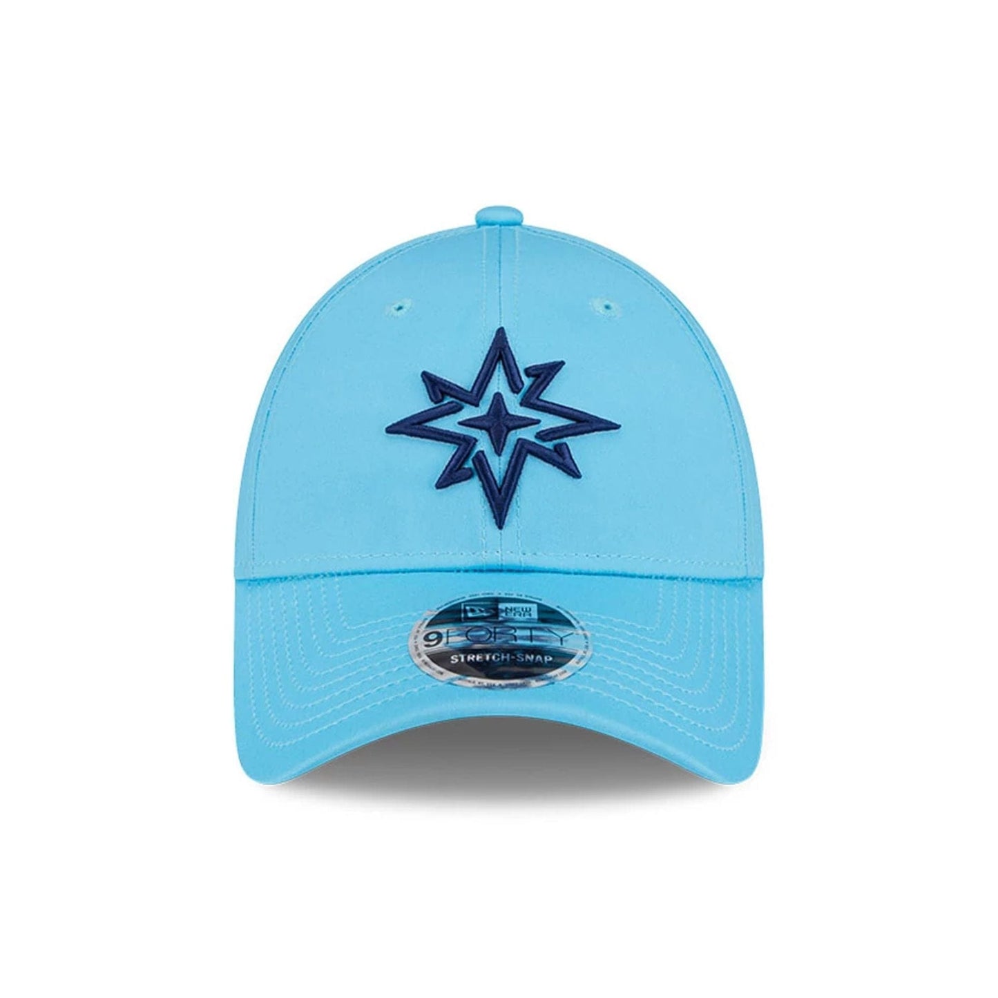 This is a Majesticks LIV Golf 2025 Bright Blue 9FORTY Adjustable Cap 2