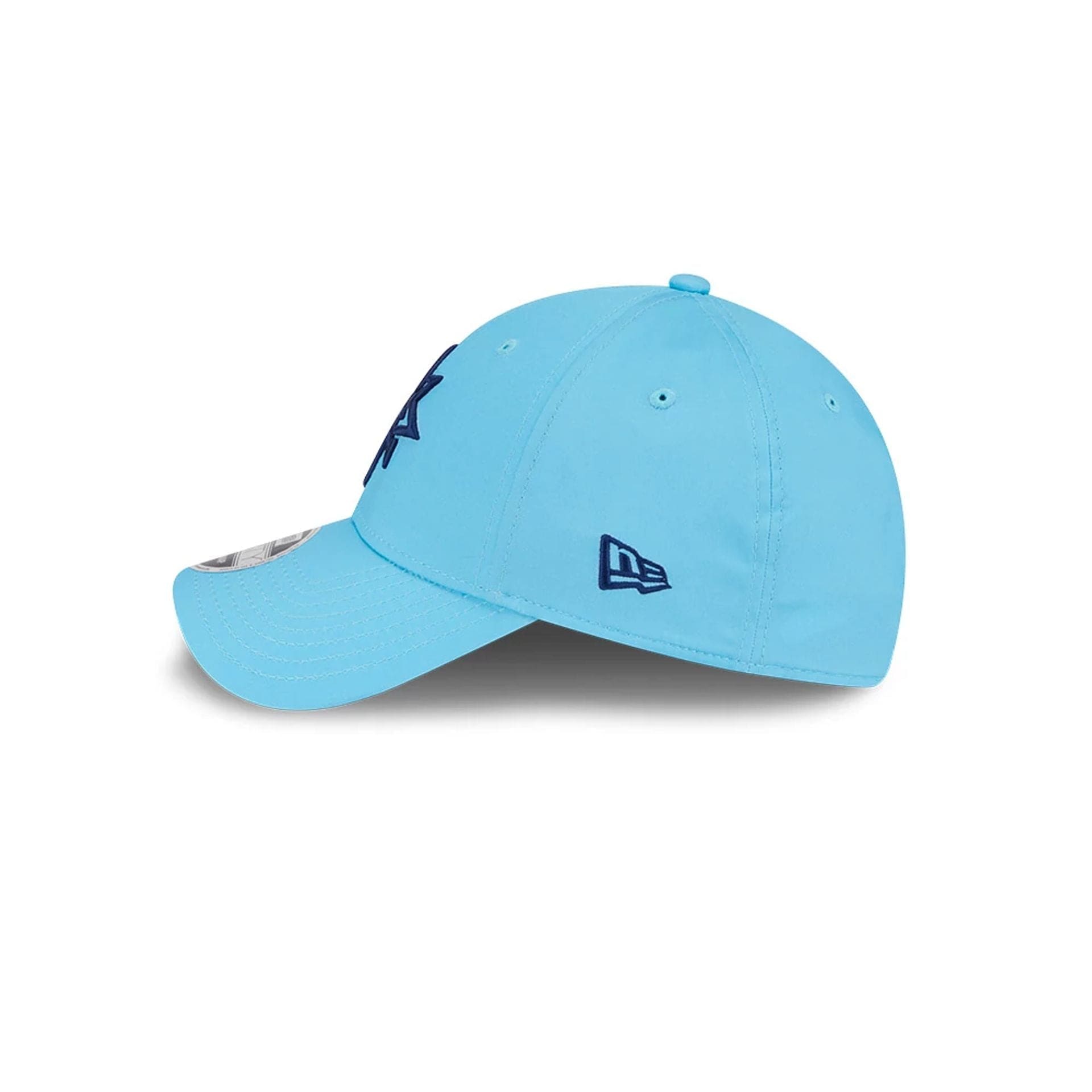 This is a Majesticks LIV Golf 2025 Bright Blue 9FORTY Adjustable Cap 5