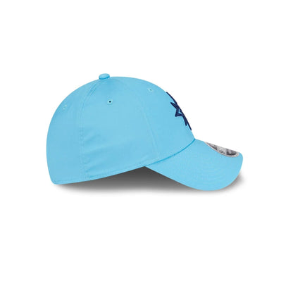 This is a Majesticks LIV Golf 2025 Bright Blue 9FORTY Adjustable Cap 6