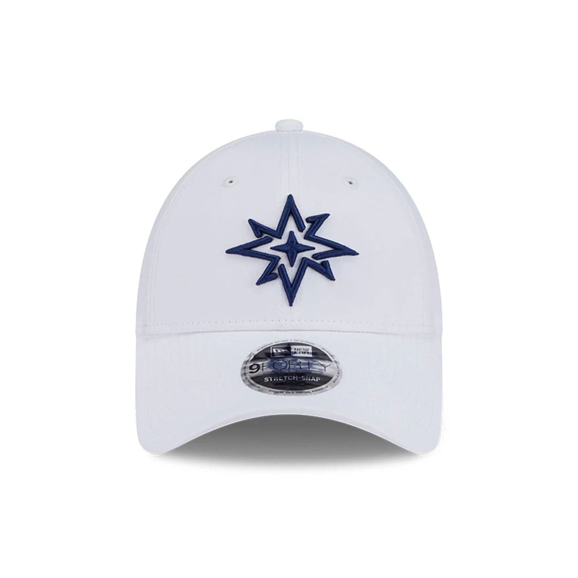 This is a Majesticks LIV Golf 2025 White 9FORTY Adjustable Cap 2