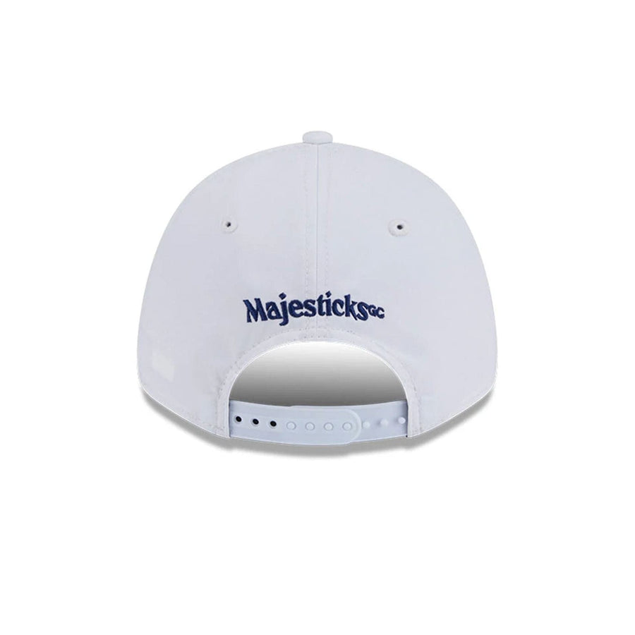 This is a Majesticks LIV Golf 2025 White 9FORTY Adjustable Cap 4