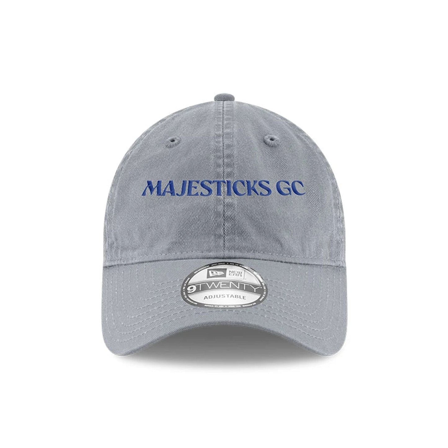 This is a Majesticks LIV Golf 2025 Grey 9TWENTY Adjustable Cap 2