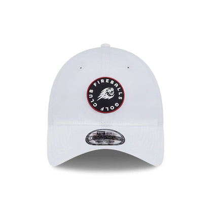 This is a Fireballs LIV Golf 2025 White 9TWENTY Adjustable Cap 2