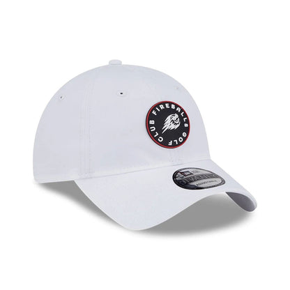 This is a Fireballs LIV Golf 2025 White 9TWENTY Adjustable Cap 3