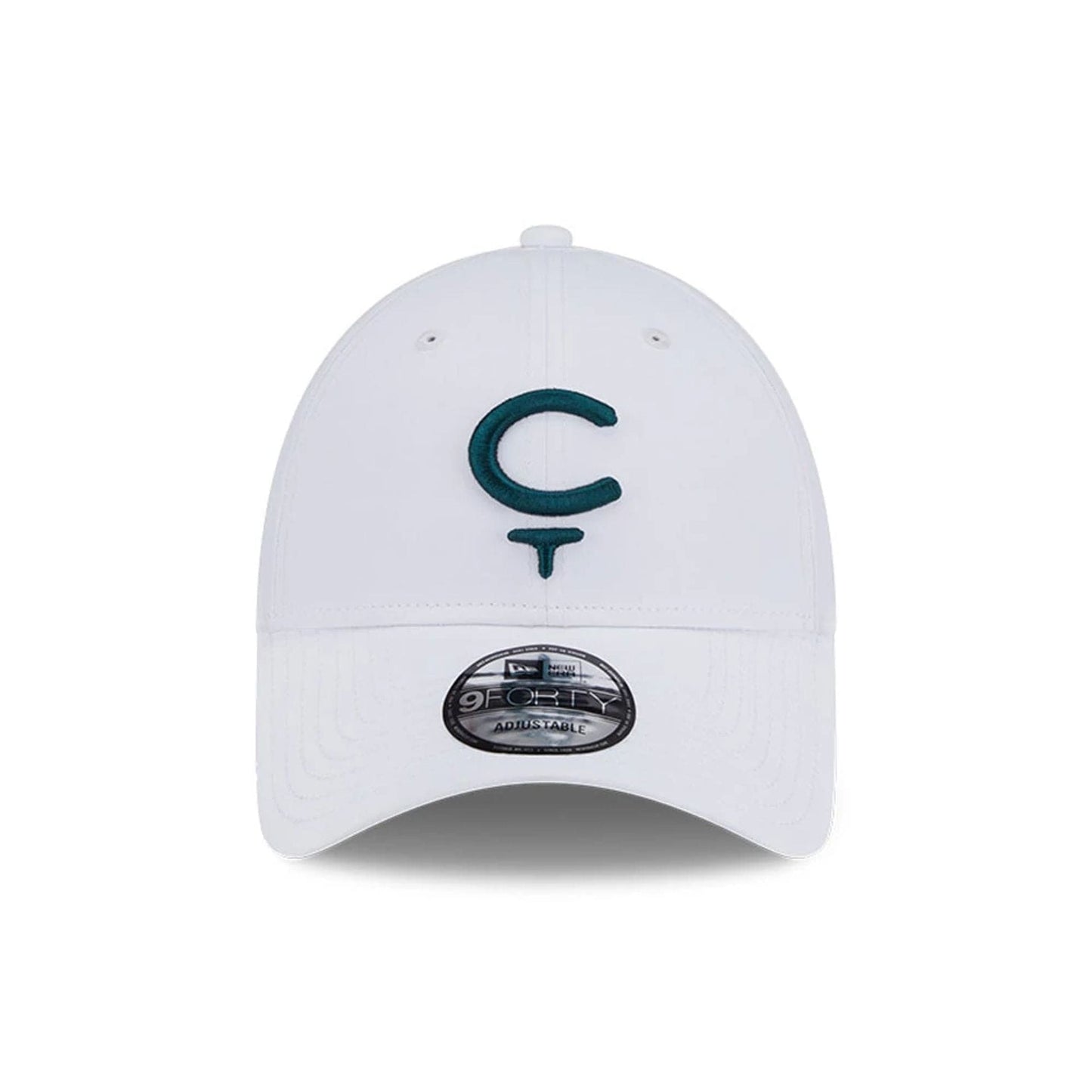 This is a Cleeks LIV Golf 2025 White 9FORTY Adjustable Cap 2