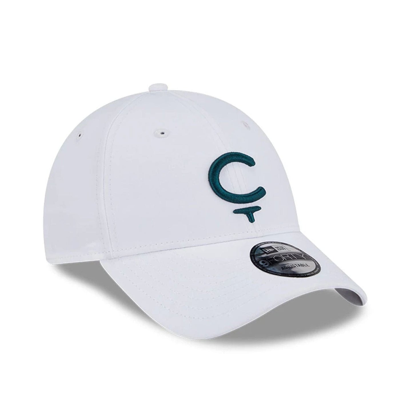 This is a Cleeks LIV Golf 2025 White 9FORTY Adjustable Cap 3