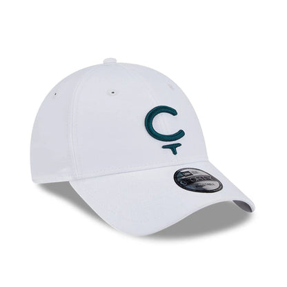 This is a Cleeks LIV Golf 2025 White 9FORTY Adjustable Cap 3