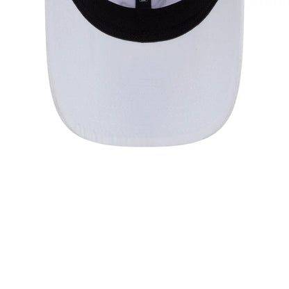 This is a Cleeks LIV Golf 2025 White 9FORTY Adjustable Cap 7