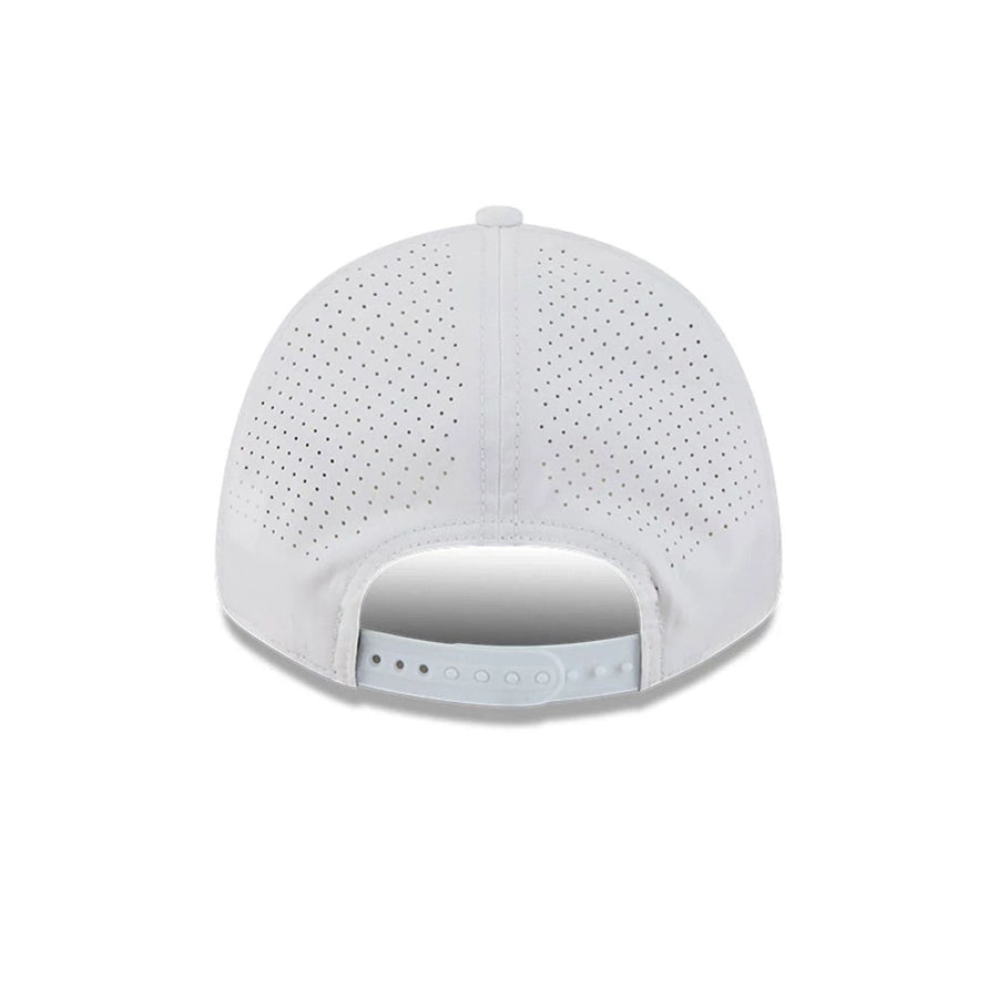 This is a Stinger LIV Golf 2025 White 9FORTY Adjustable Cap 6