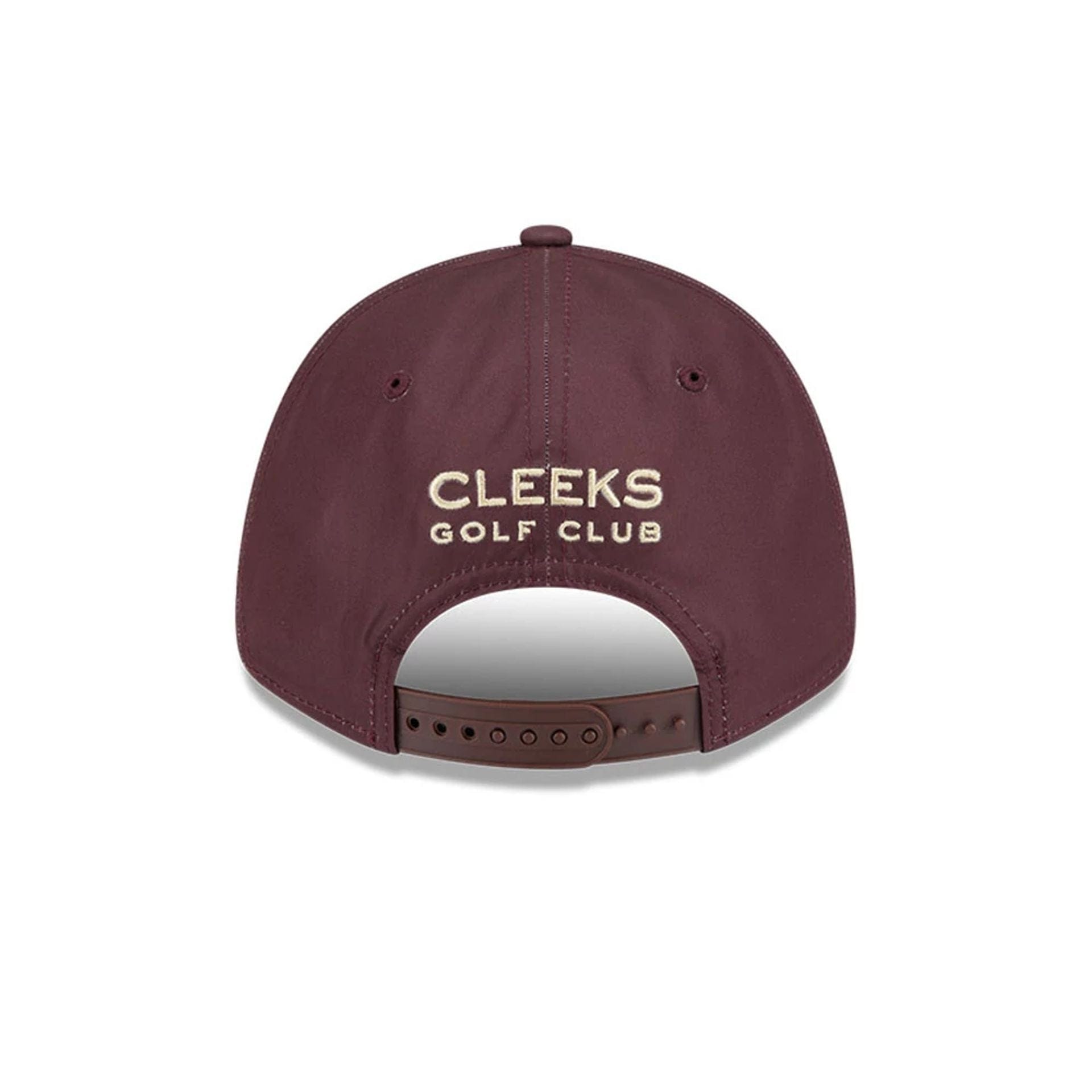 This is a Cleeks LIV Golf 2025 Dark Purple 9FORTY Adjustable Cap 4
