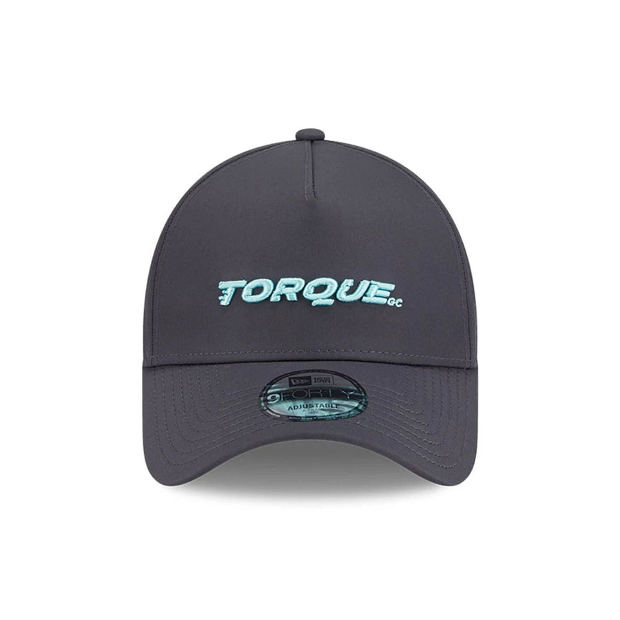 This is a Torque LIV Golf 2025 Dark Grey 9FORTY A-Frame Adjustable Cap 2