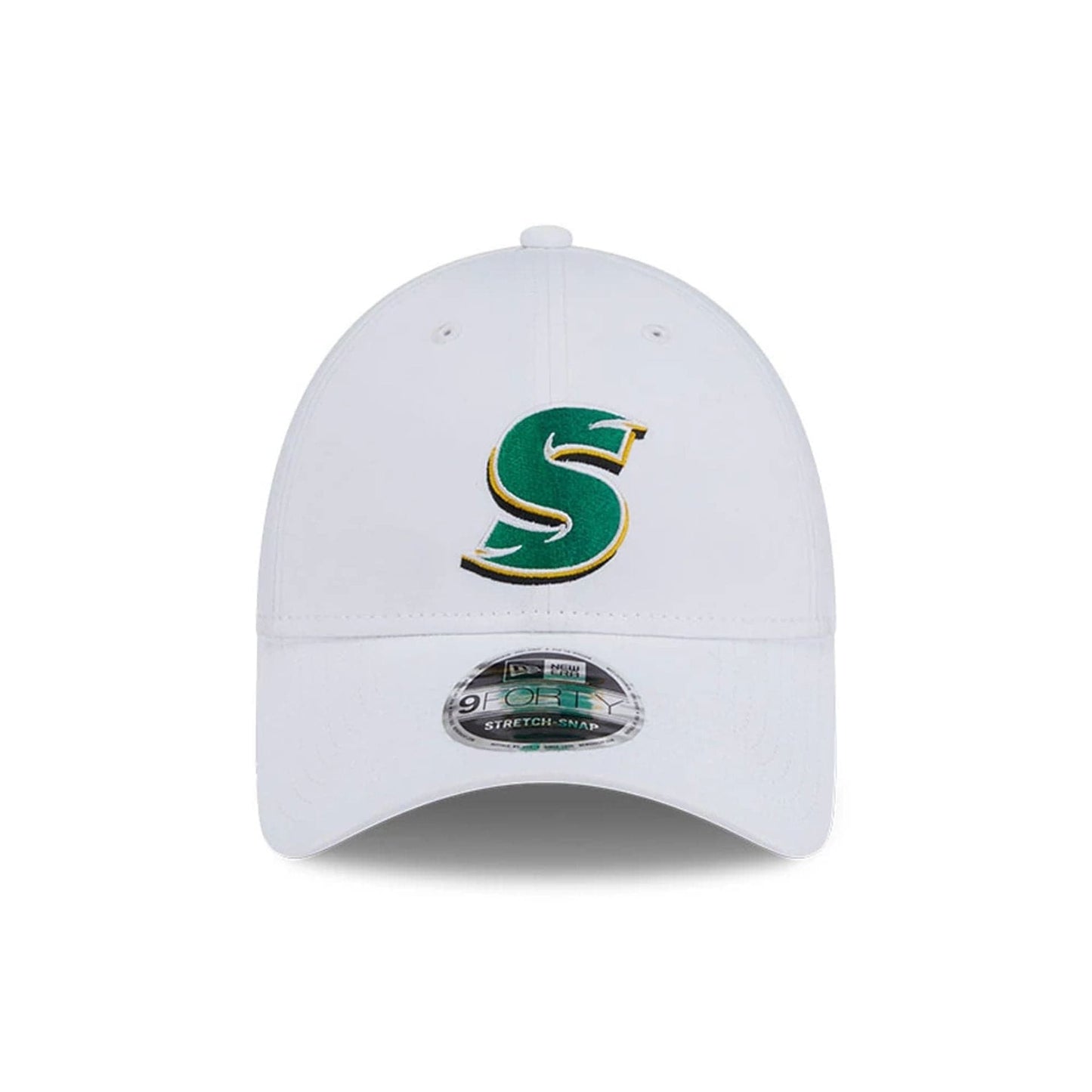 This is a Stinger LIV Golf 2025 White 9FORTY Adjustable Cap 2