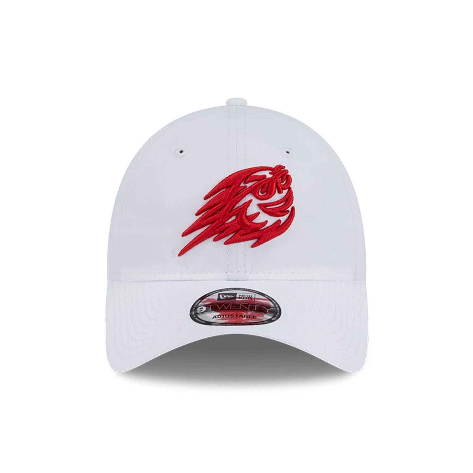 This is a Fireballs LIV Golf 2025 White 9TWENTY Adjustable Cap 2
