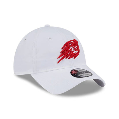 This is a Fireballs LIV Golf 2025 White 9TWENTY Adjustable Cap 3