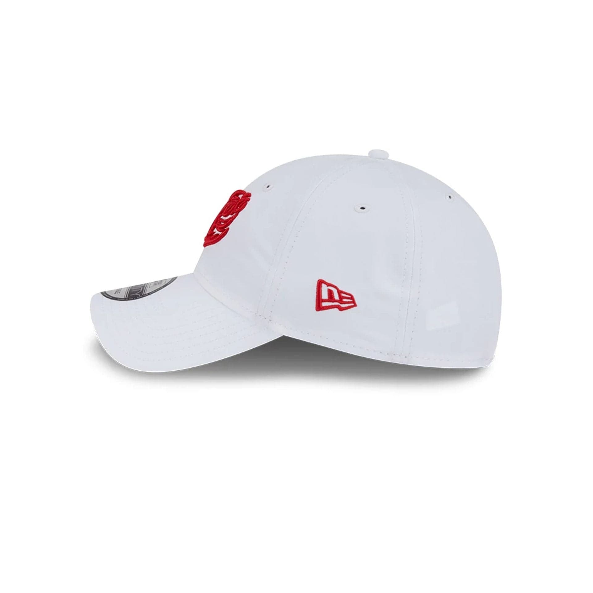 This is a Fireballs LIV Golf 2025 White 9TWENTY Adjustable Cap 4