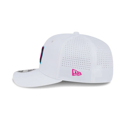 This is a Rangegoats LIV Golf 2025 White 9SEVENTY Stretch Snap Adjustable Cap 4