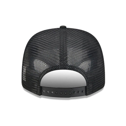 This is a Rangegoats LIV Golf 2025 Black 9SEVENTY Stretch Snap Adjustable Cap 6