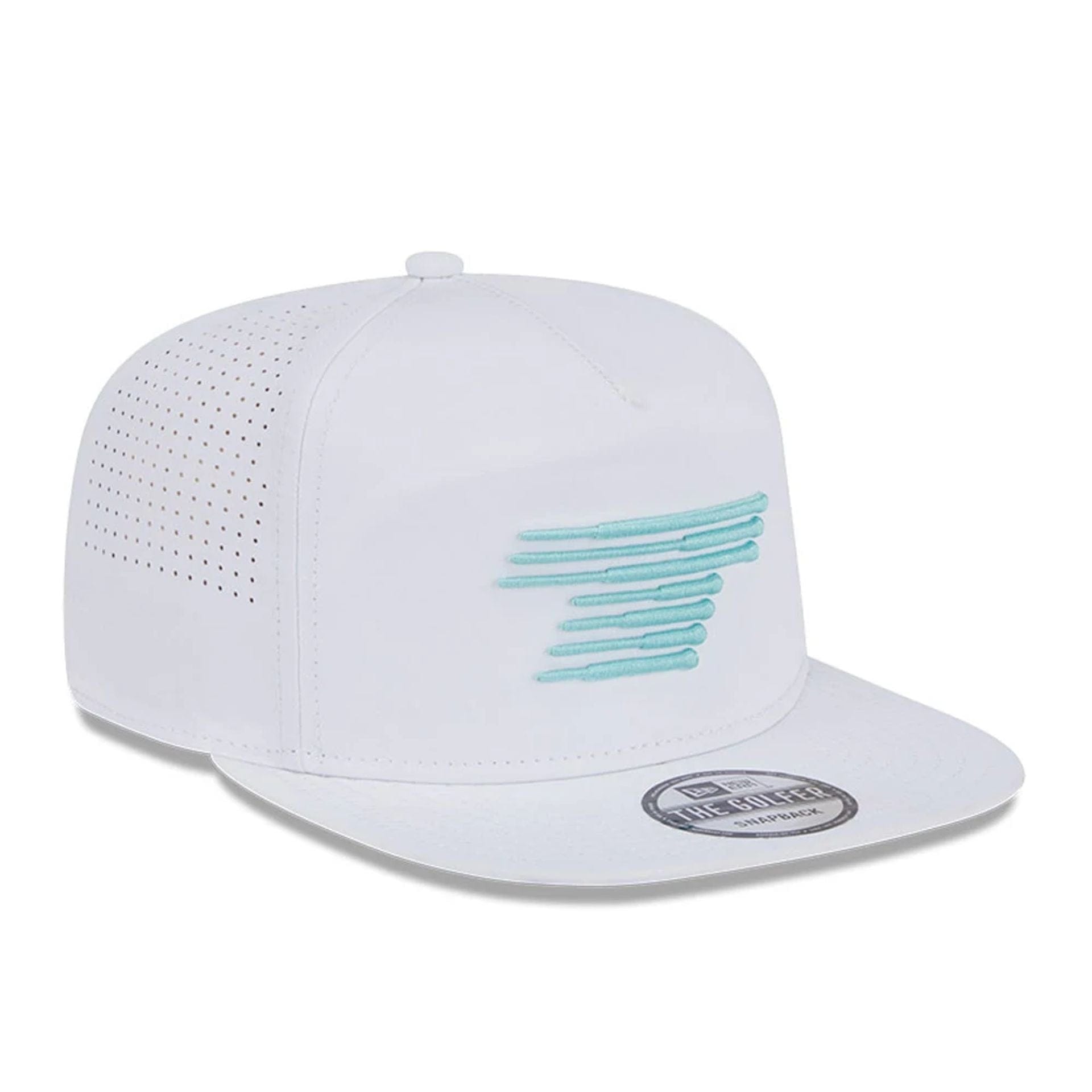 This is a Torque LIV Golf 2025 White GOLFER Adjustable Cap 3