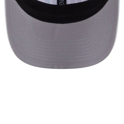 This is a Majesticks LIV Golf 2025 White 9SEVENTY Stretch Snap Adjustable Cap 2