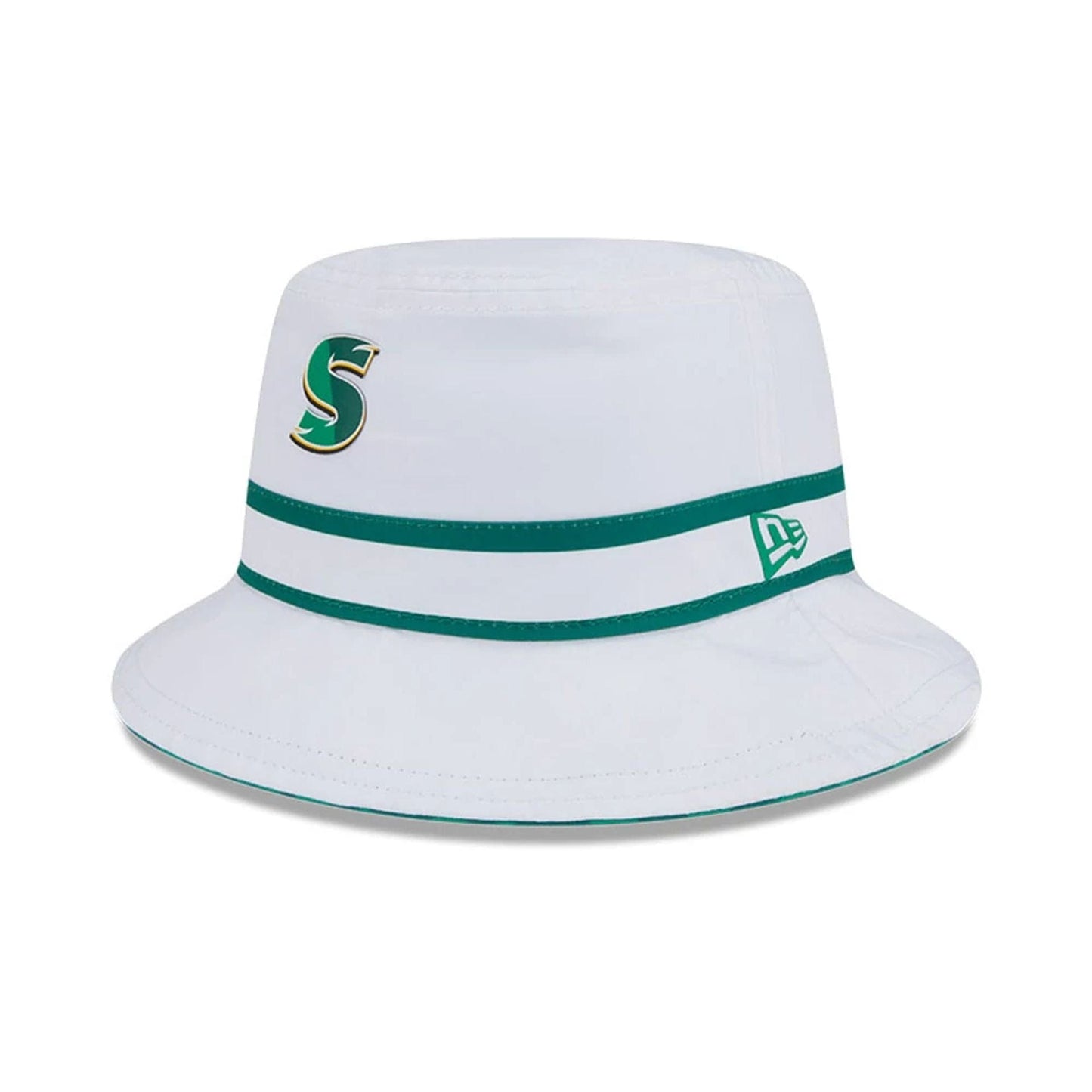 This is a Stinger LIV Golf 2025 White Bucket Hat 1