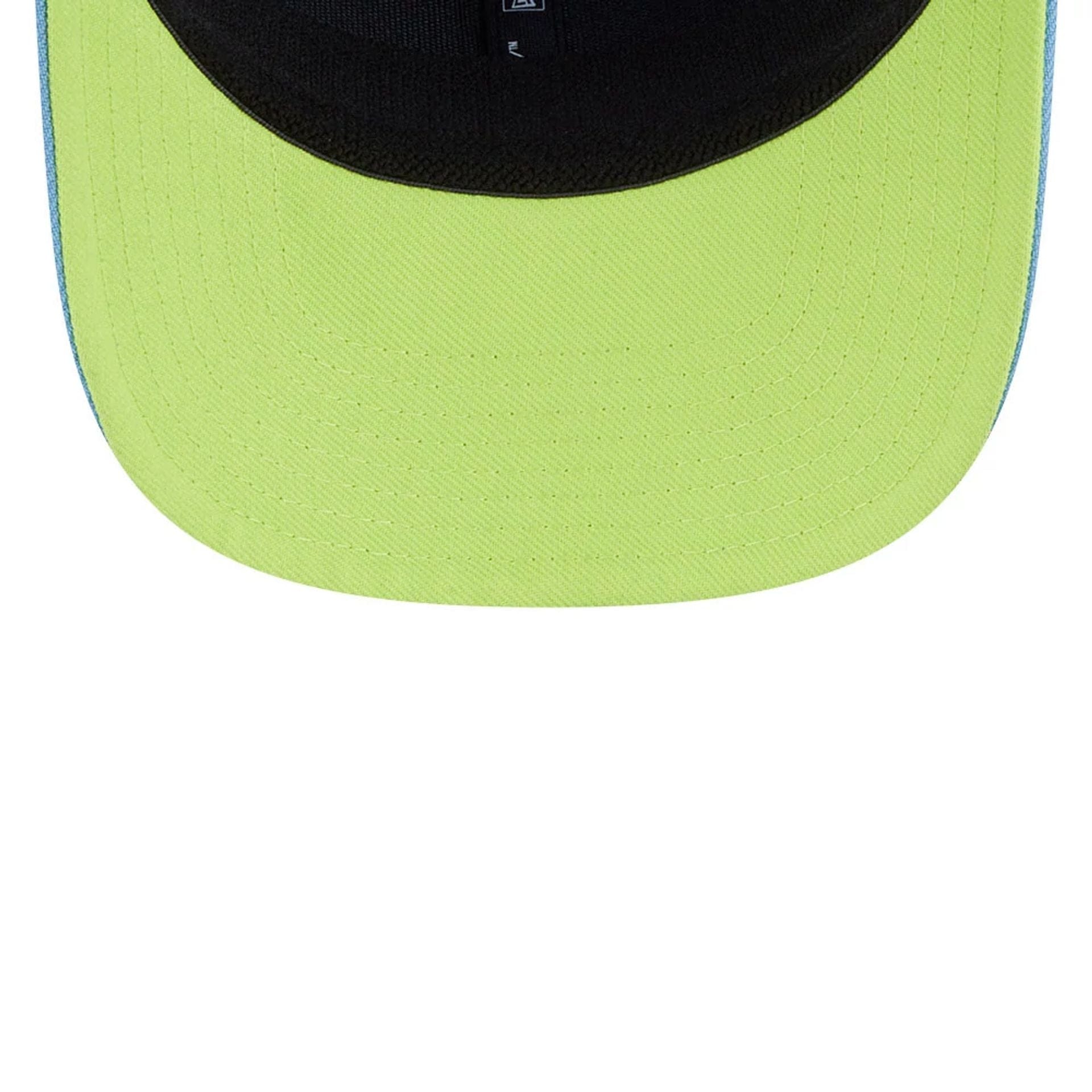 This is a LIV Golf 2025 Pastel Blue 9SEVENTY Stretch Snap Adjustable Cap 2