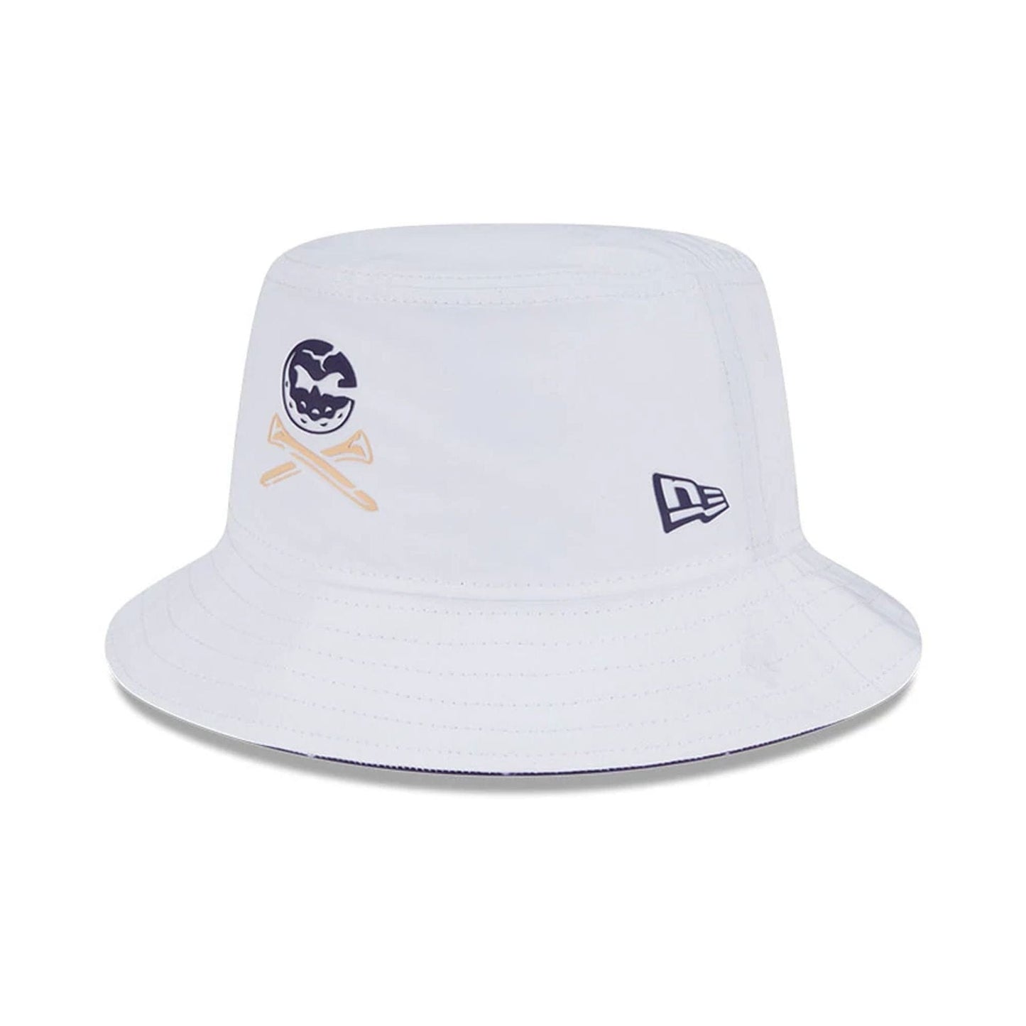 This is a Crushers LIV Golf 2025 White Bucket Hat 1