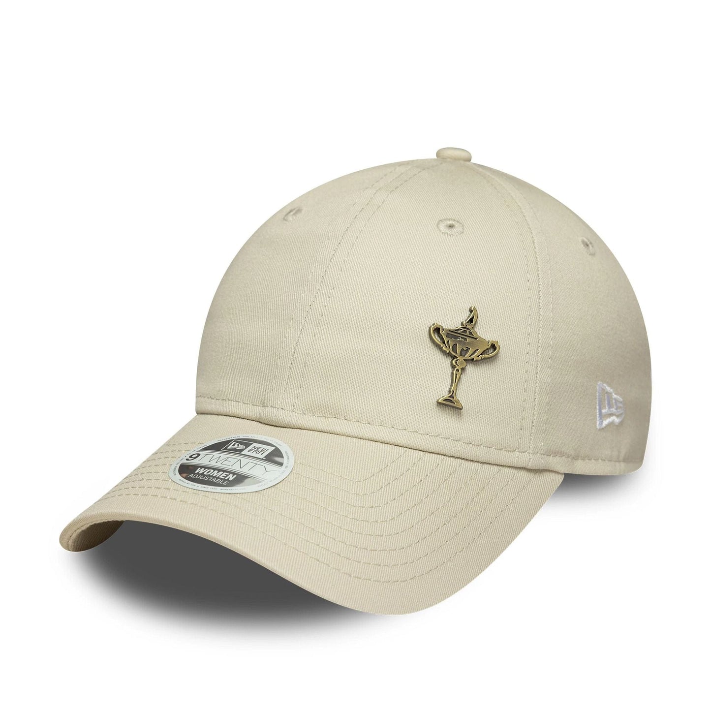 This is a Ryder Cup Europe 2025 Womens Replica Trophy Cream 9TWENTY Adjustable Cap 1