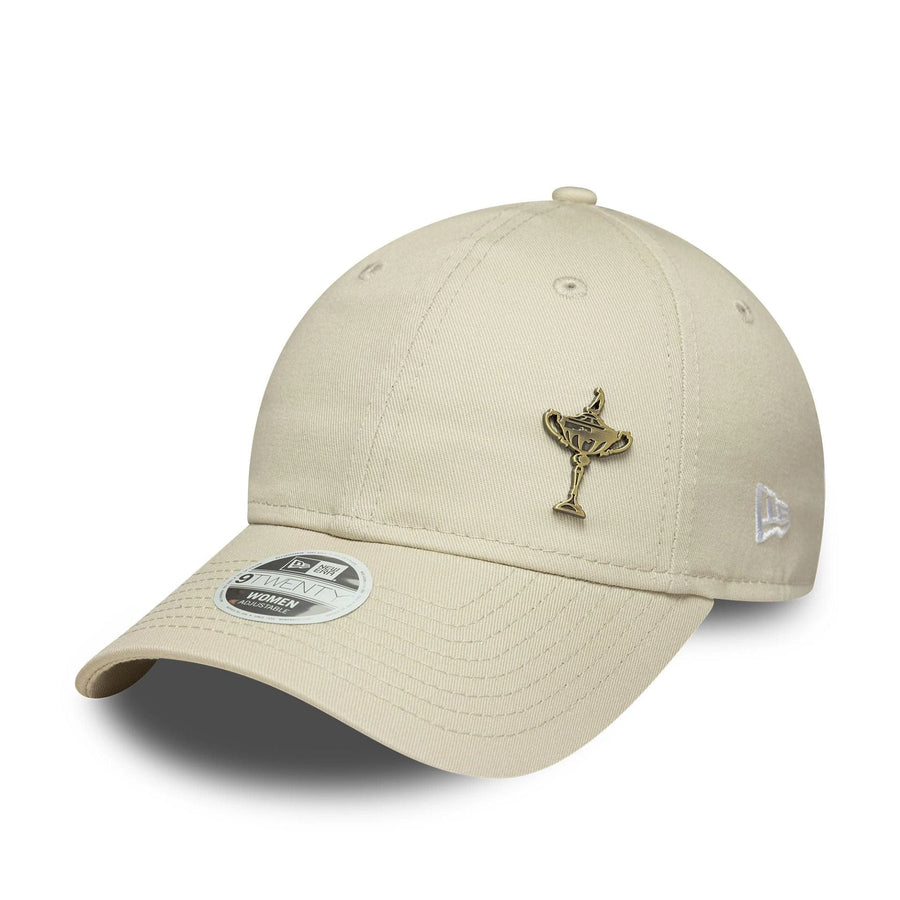 This is a Ryder Cup Europe 2025 Womens Replica Trophy Cream 9TWENTY Adjustable Cap 1