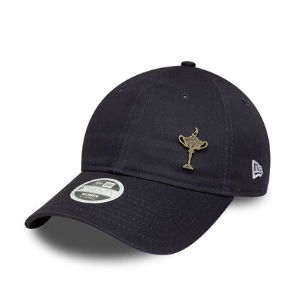 This is a Ryder Cup Europe 2025 Womens Replica Trophy Navy 9TWENTY Adjustable Cap 1