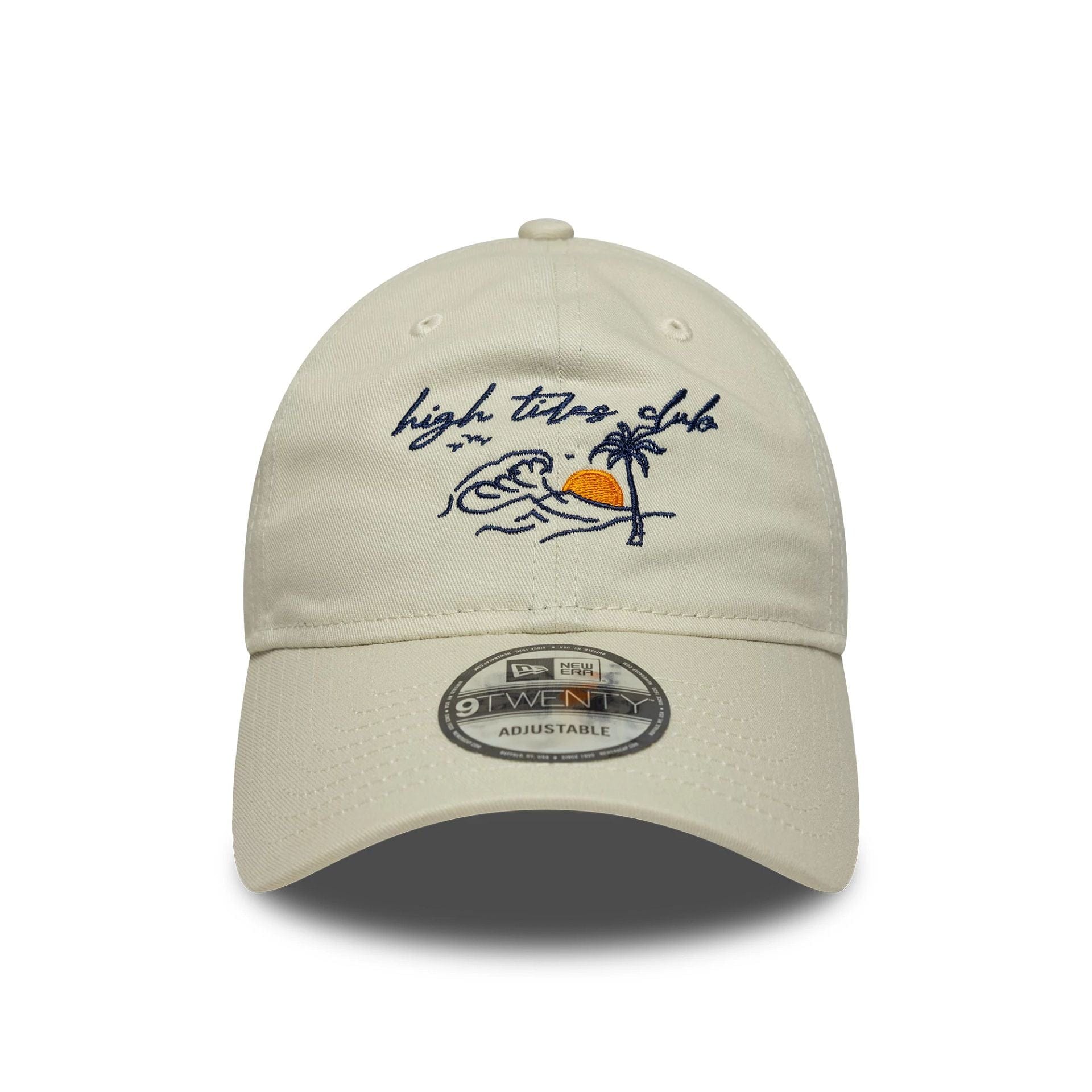 This is a New Era Beach Icon Light Beige 9TWENTY Adjustable Cap 2