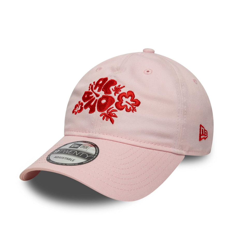 This is a New Era Beach Icon Pastel Pink 9TWENTY Adjustable Cap 1