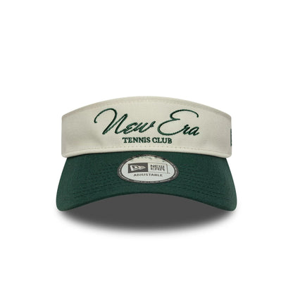This is a New Era Tennis Club Light Beige Visor Cap 2