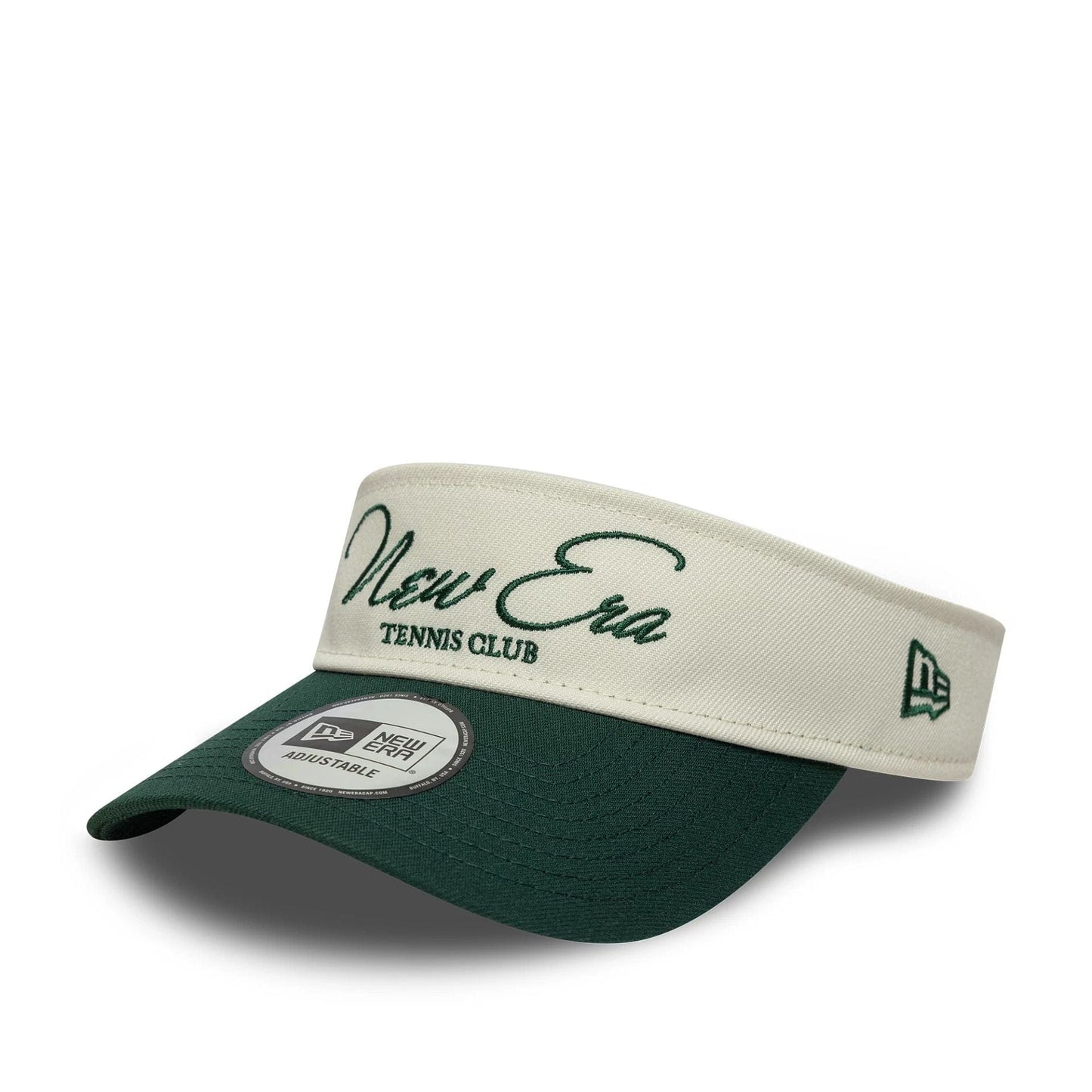 This is a New Era Tennis Club Light Beige Visor Cap 1