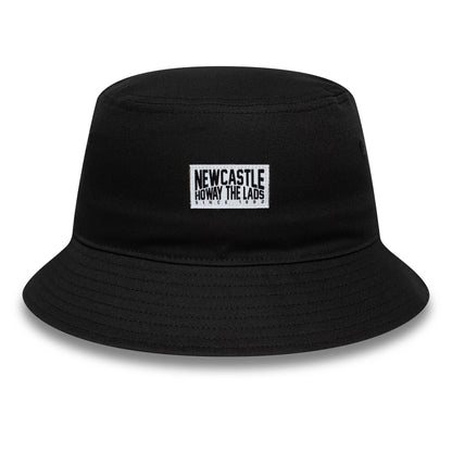 This is a Newcastle United FC Patch Black Bucket Hat 2