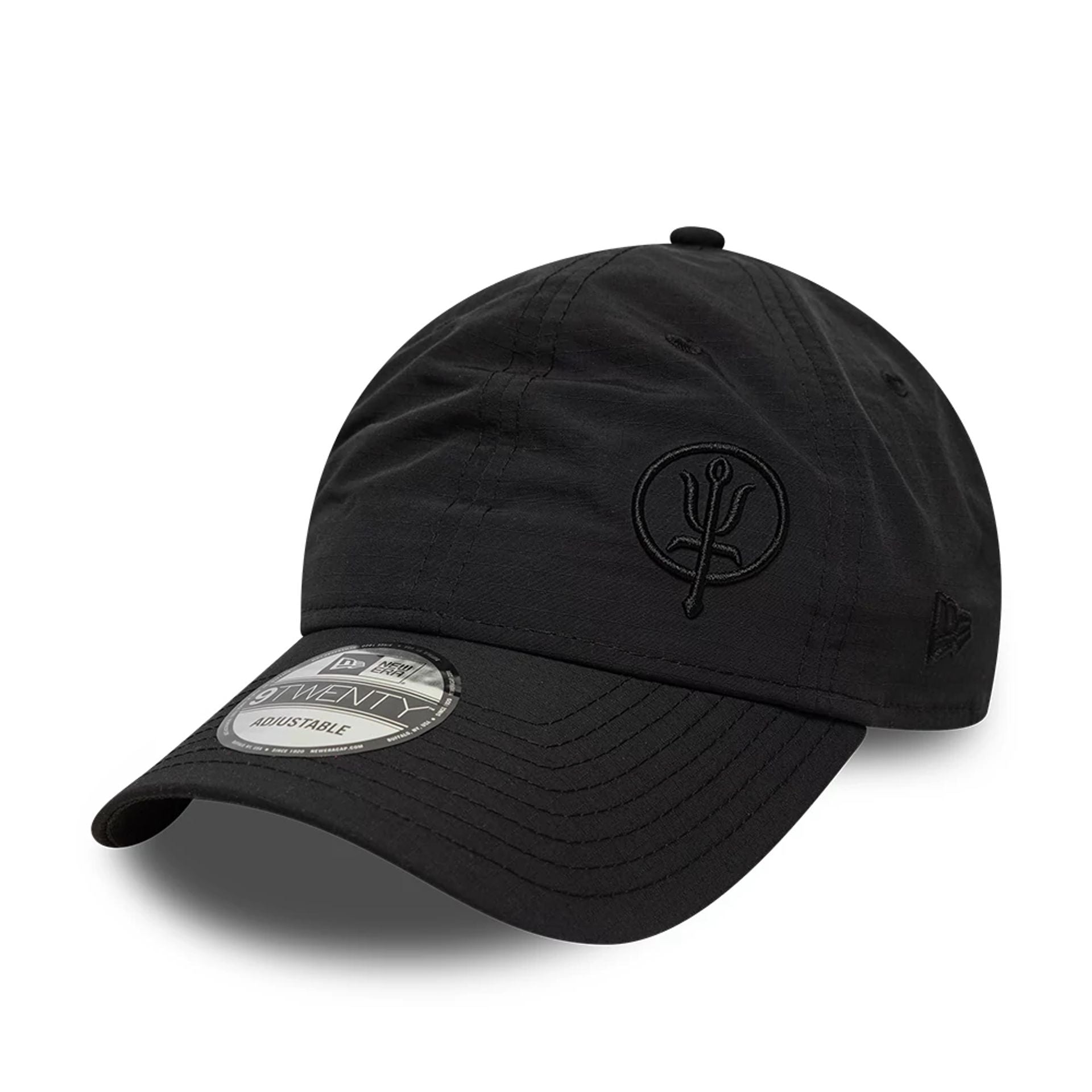 This is a Thrudark x New Era Ripstop Black 9TWENTY Adjustable Cap 1
