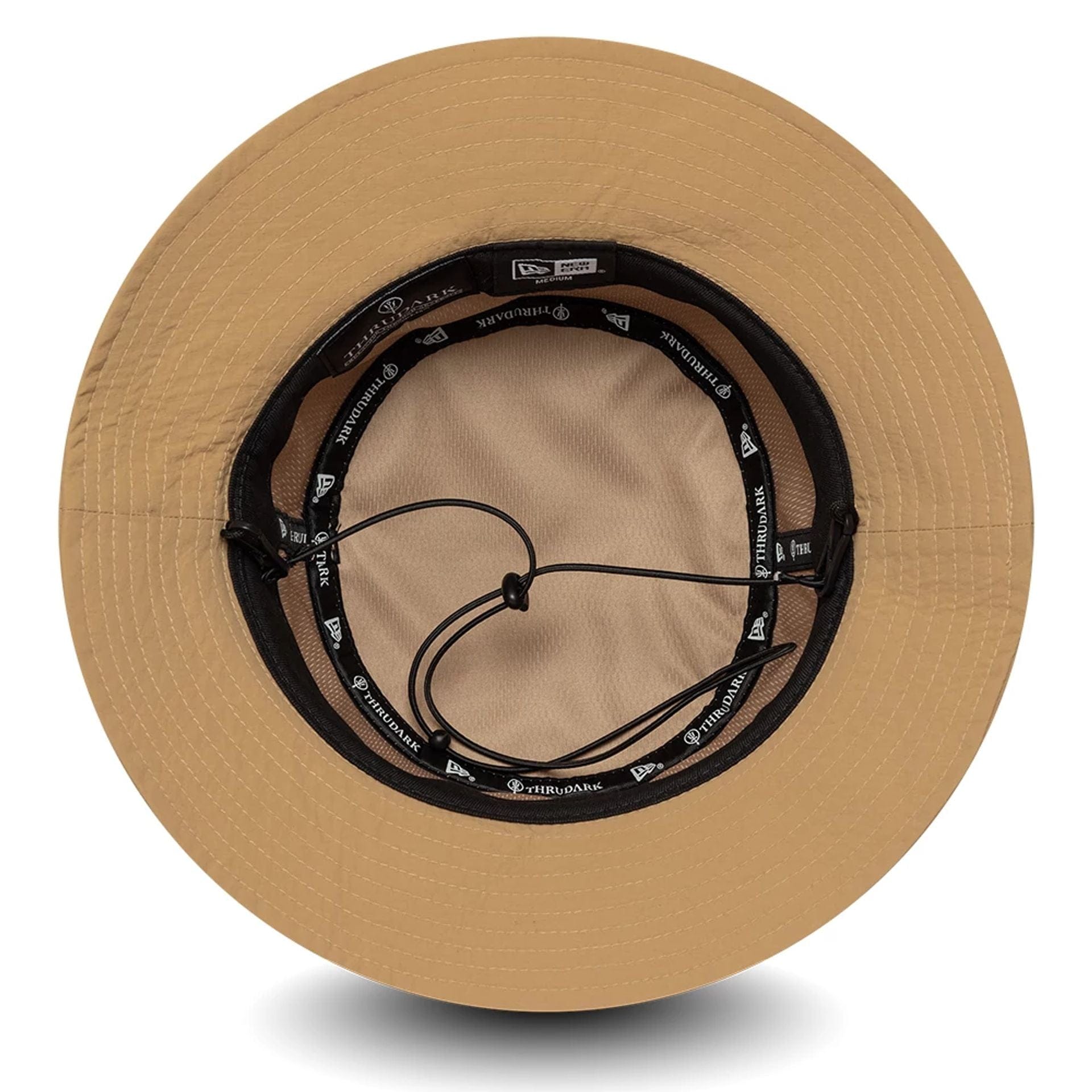 This is a Thrudark x New Era Ripstop Beige Adventure Bucket Hat 5