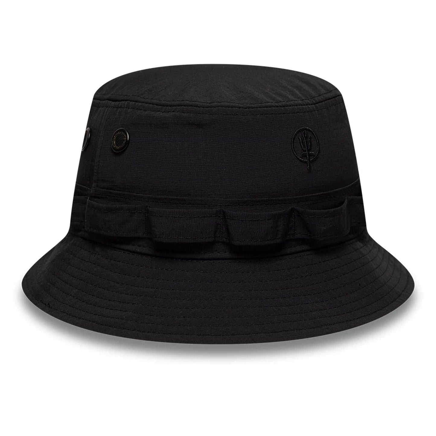 This is a Thrudark x New Era Ripstop Black Adventure Bucket Hat 2