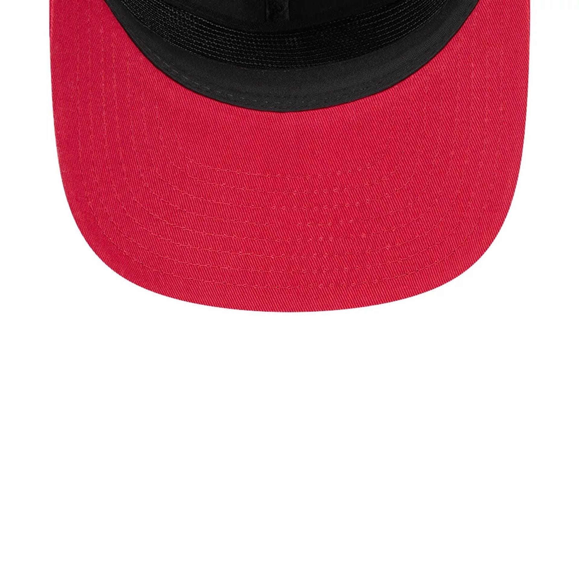 This is a Miami Heat Dual Logo Black Golfer Adjustable Cap 7