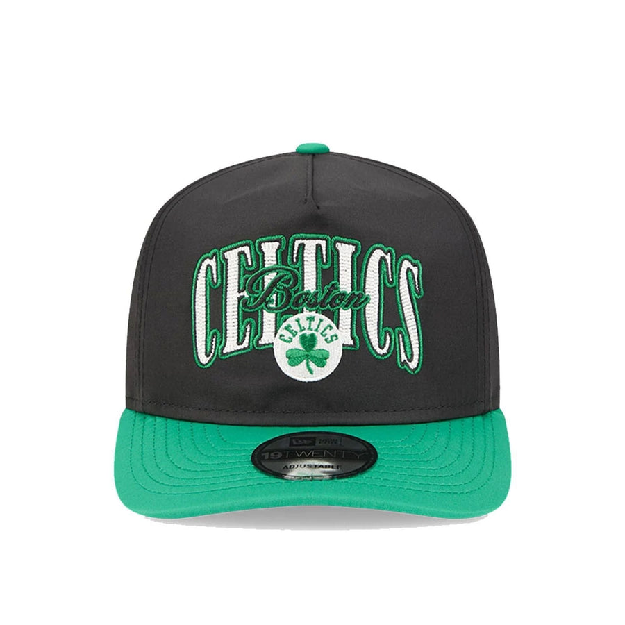 This is a Boston Celtics Dual Logo Green Golfer Adjustable Cap 2