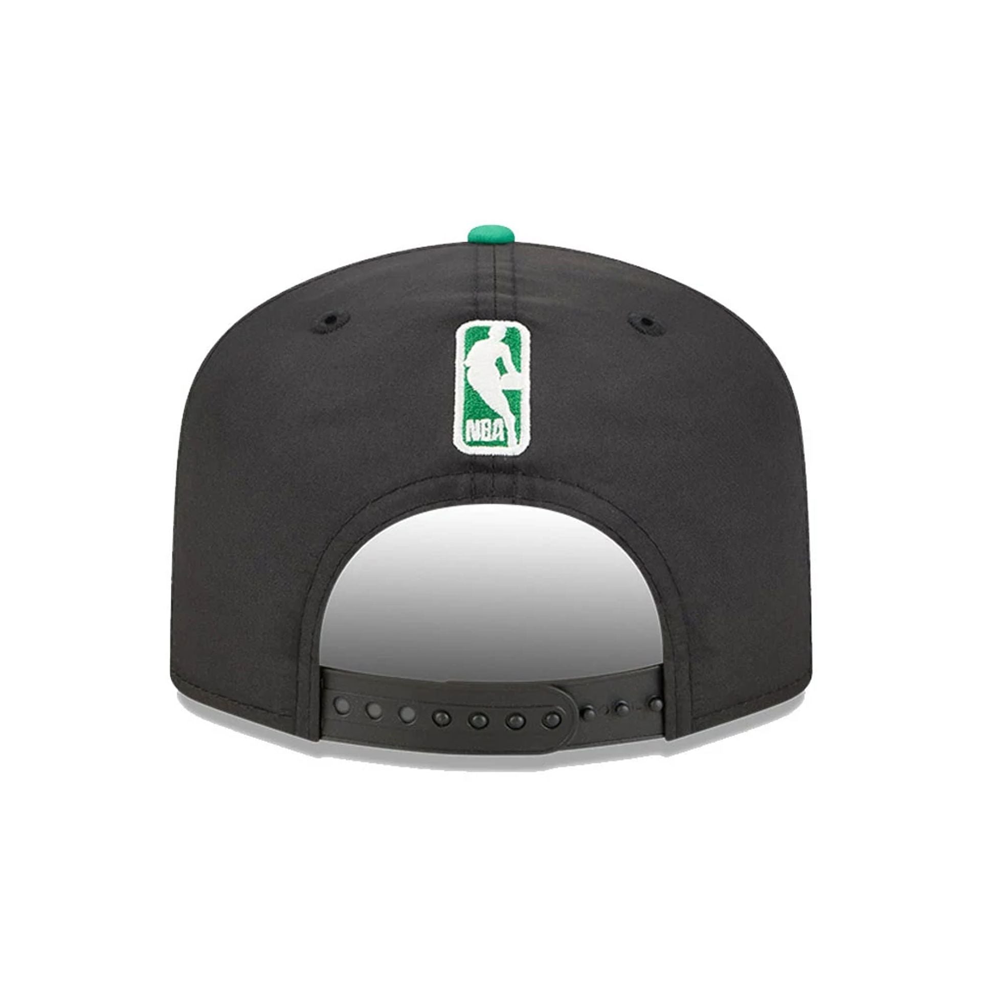 This is a Boston Celtics Dual Logo Green Golfer Adjustable Cap 4