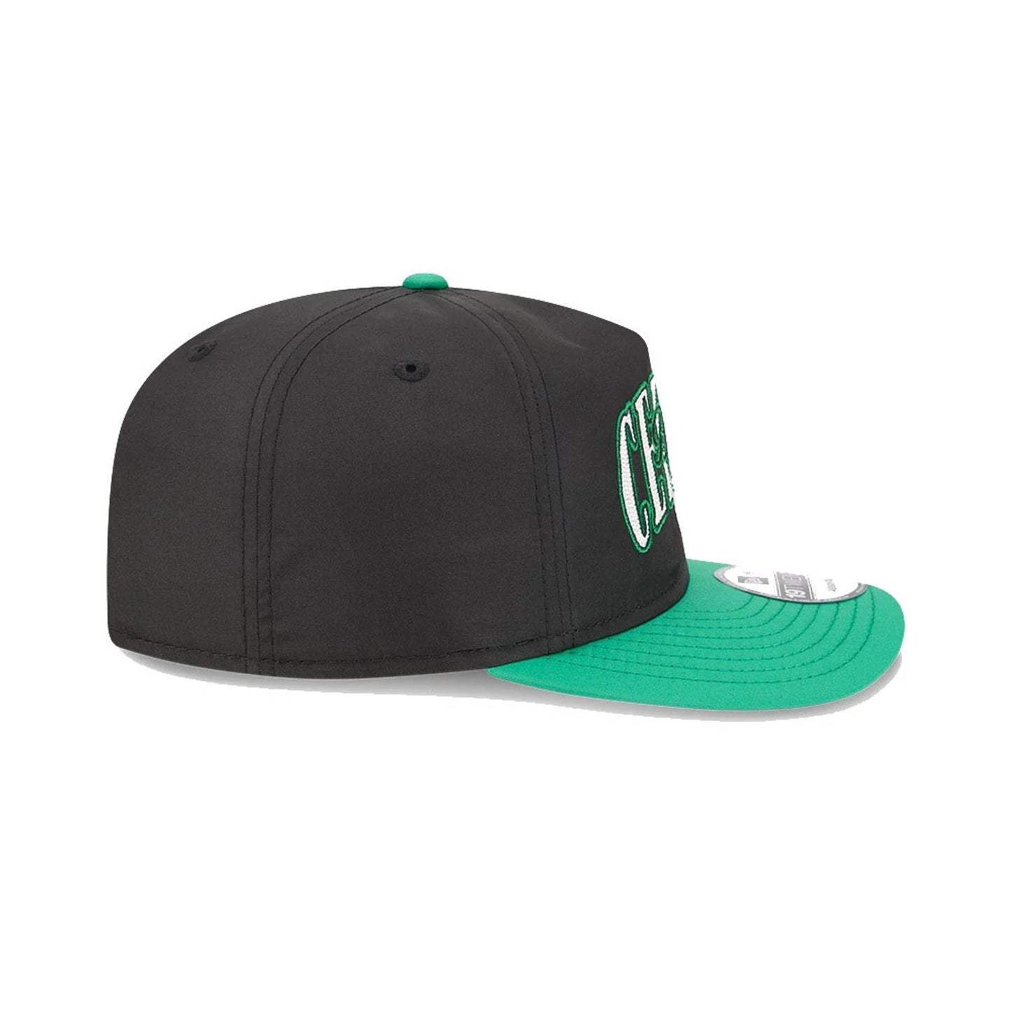 This is a Boston Celtics Dual Logo Green Golfer Adjustable Cap 6
