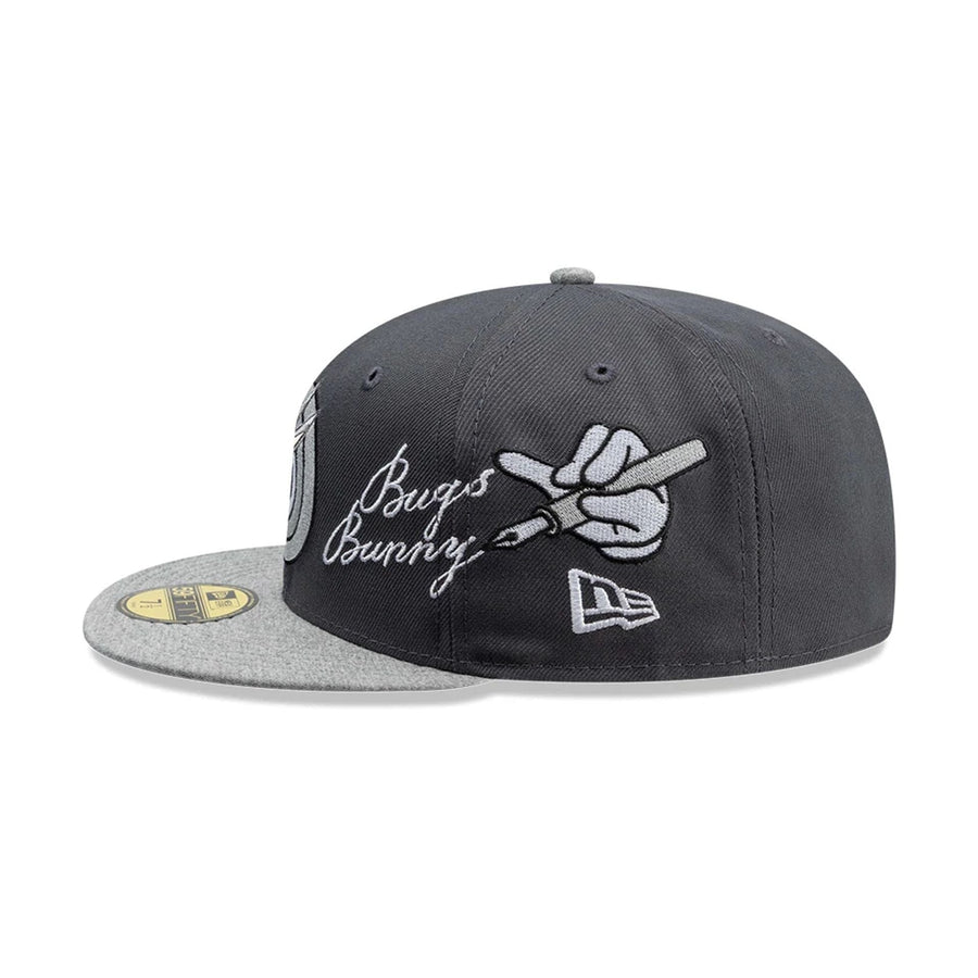 This is a Bugs Bunny Looney Tunes Dark Grey 59FIFTY Fitted Cap 4