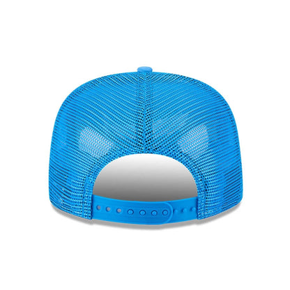 This is a Multi Character Looney Tunes Blue 9FIFTY A-Frame Trucker Adjustable Cap 7